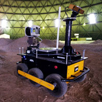 Clearpath Husky A100 in the UTIAS Indoor Rover Test Facility
