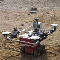 Modified MobileRobots P2AT in the CSA Mars Emulation Terrain